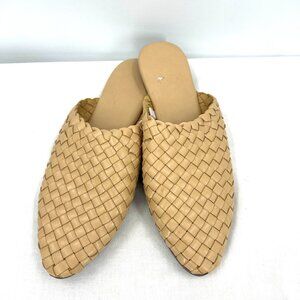 Universal Thread Woven Faux Leather Pointed Toe Mules Women's 8.5